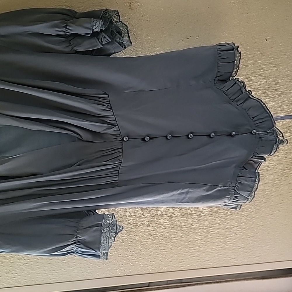 Womens Large feminine shirt with corset back. Never worn
